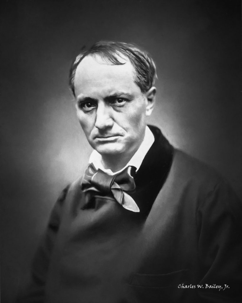 Digital Chalk and Charcoal Drawing of Charles Baudelaire – Charles W ...